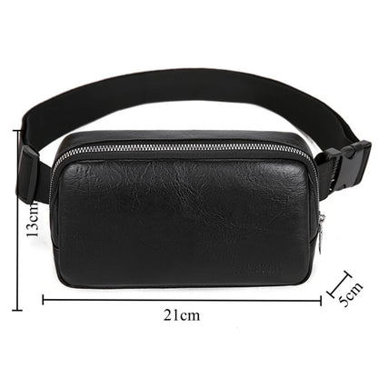 Leather Fanny Pack – Slim Waist Bag for Men & Women