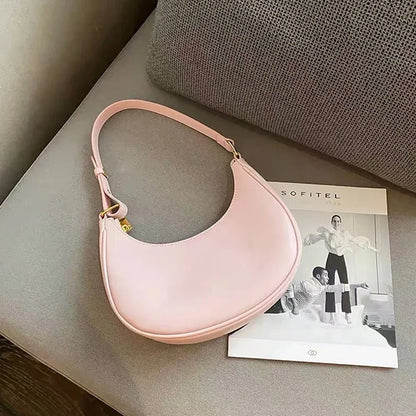Saddle Shoulder Bag – Women's PU Leather Underarm Clutch Purse