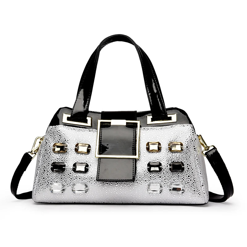 Diamond Embellished Luxury Tote Bag for Women
