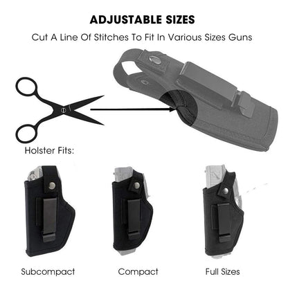 Universal Concealed Carry Holster – Nylon IWB/OWB Belt Holster for Pistols