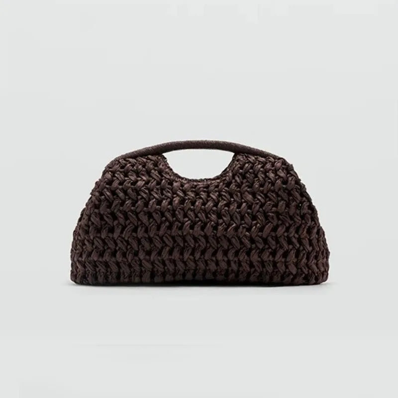 Woven Raffia Handbag – Women's Straw Shoulder Bag