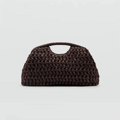 Woven Raffia Handbag – Women's Straw Shoulder Bag