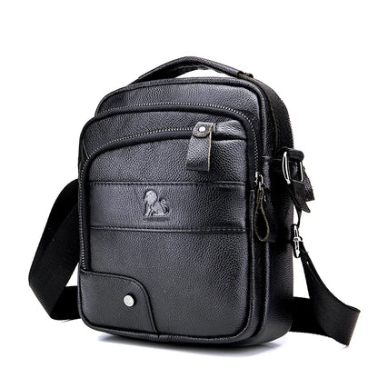 Men's Genuine Leather Crossbody Shoulder Bag