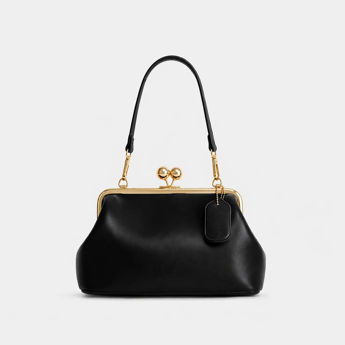 Kisslock Shell Clutch – Luxury Retro Frame Shoulder Bag for Women