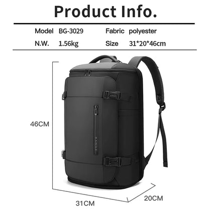 Bange Travel Backpack Carry-On Cabin Bag – Laptop & Luggage for Men