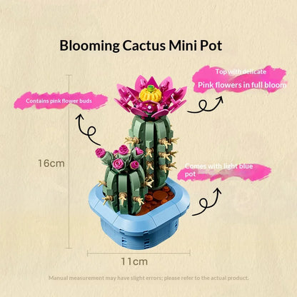 LEGO 11509 Botanicals Flowering Cactus – 482-Piece Plant Set