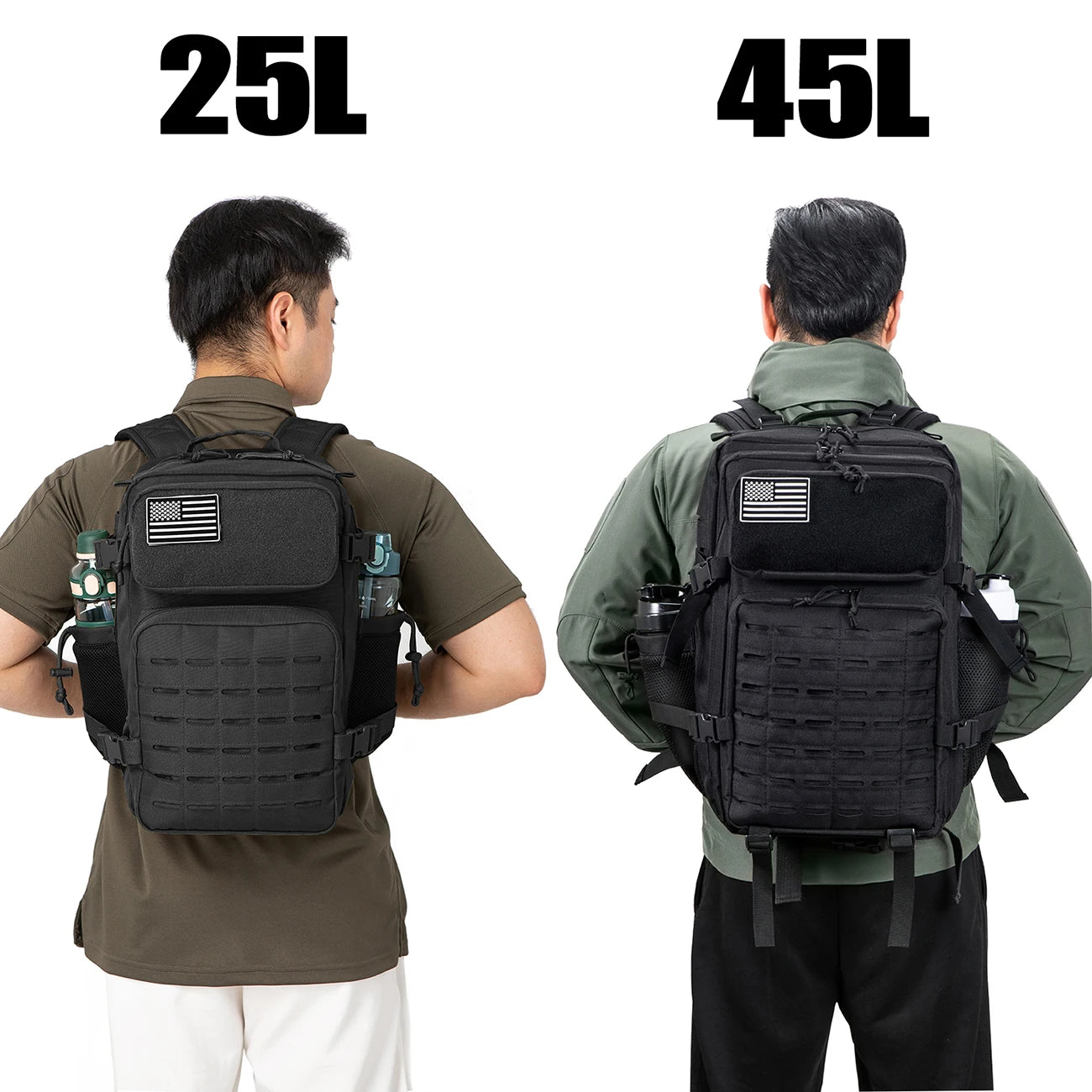Tactical Hiking Backpack 25L 45L – Camping Fishing Outdoor Bag