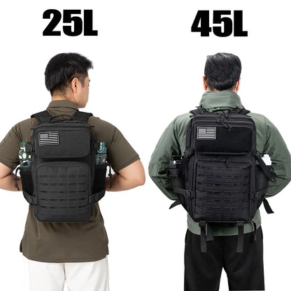 Tactical Hiking Backpack 25L 45L – Camping Fishing Outdoor Bag