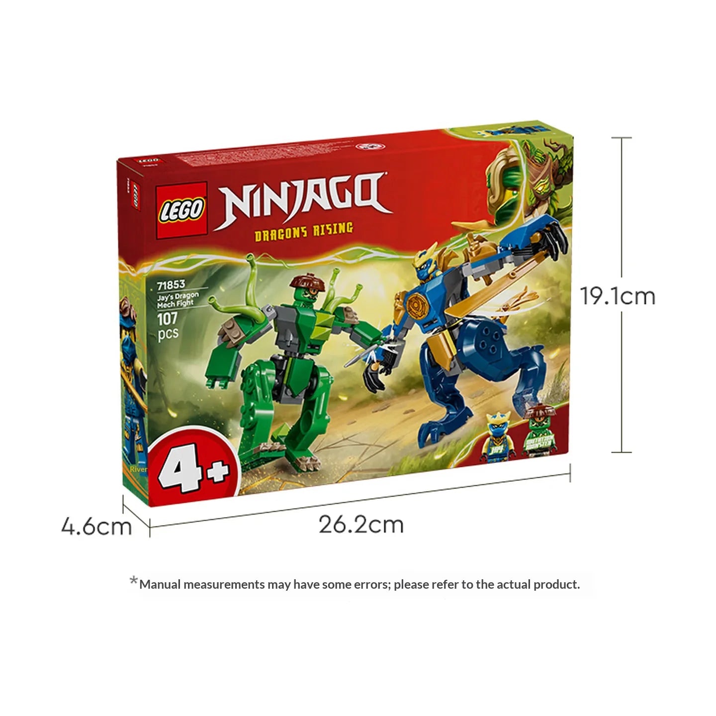 LEGO Ninjago Jay's Dragon Mech Fight 71853 – 107 Pieces