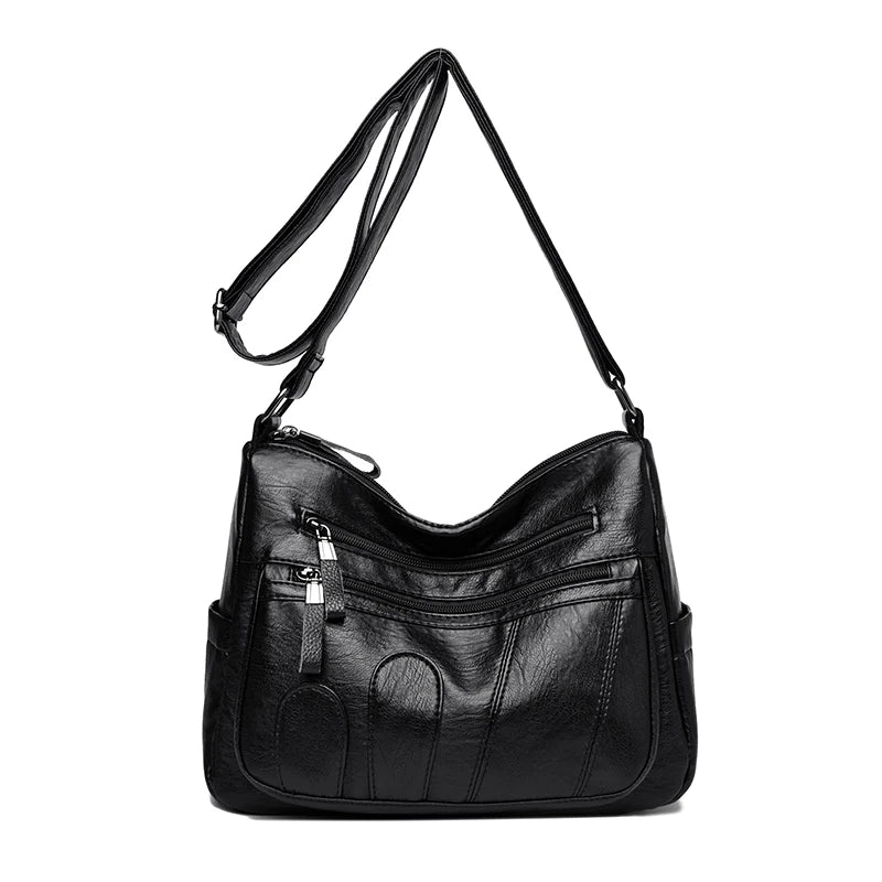 Crossbody Bag for Women – Large Capacity PU Leather Shoulder Bag