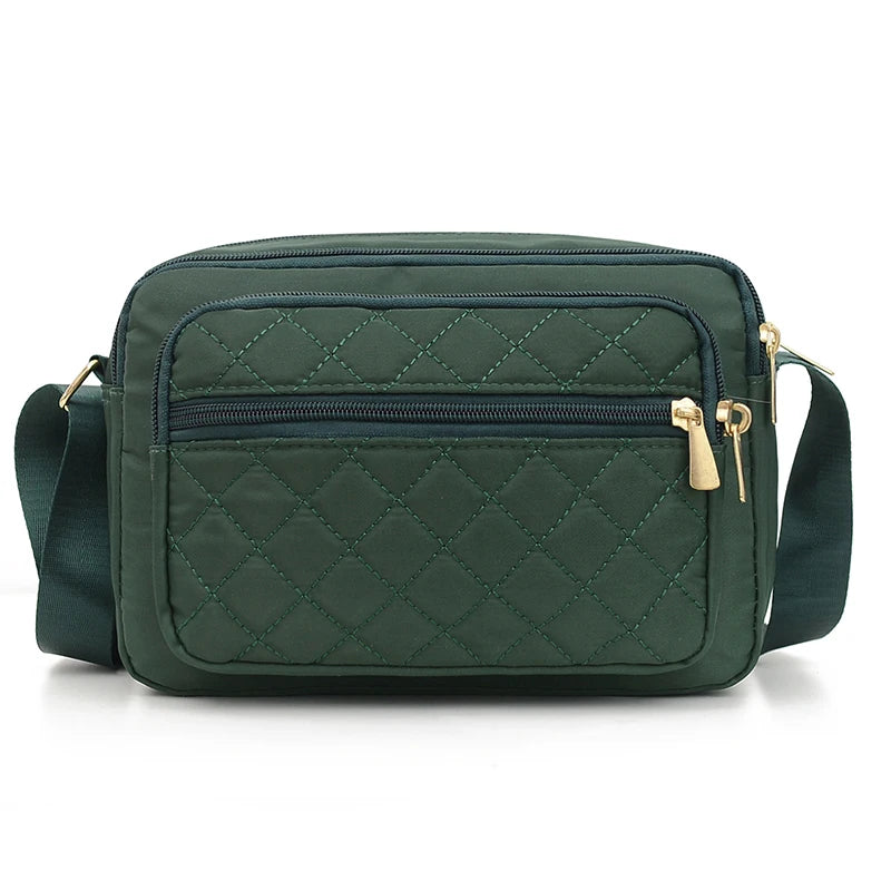 Quilted Crossbody Shoulder Bag for Women – Large Capacity