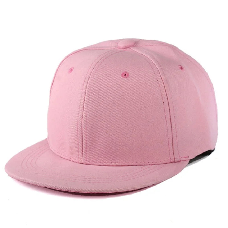 Snapback Hip Hop Cap – Flat Brim Baseball Hat for Men & Women