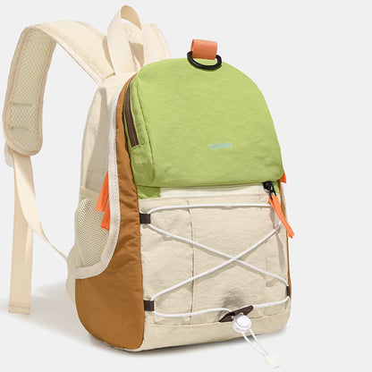 Color Block Mini Nylon Backpack – Lightweight Hiking & Daily Bag