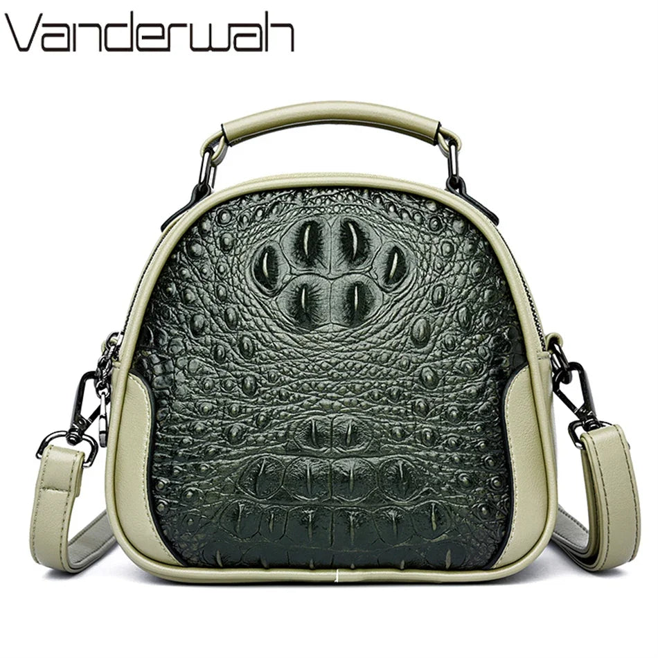 Crocodile Leather Crossbody Bag – Luxury Women's Shoulder Handbag