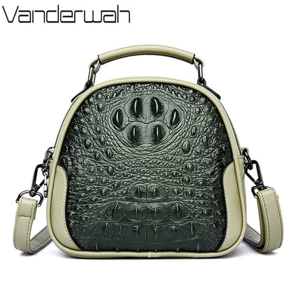 Crocodile Leather Crossbody Bag – Luxury Women's Shoulder Handbag
