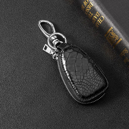 Crocodile Leather Car Key Holder Bag for Men