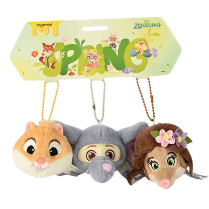 Zootopia Plush Keychain Doll – Cute Bag Charm Pendant