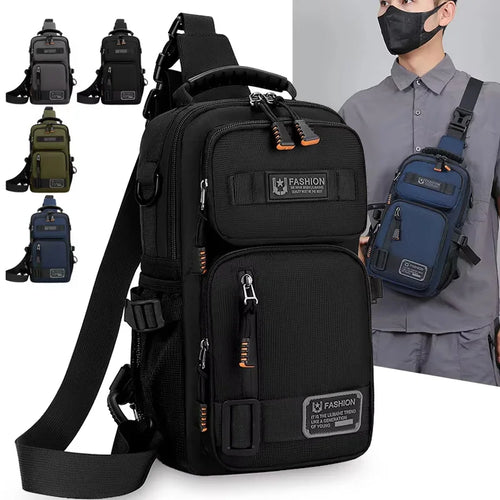 Men's Oxford Crossbody Sling Bag – Outdoor Chest Pack