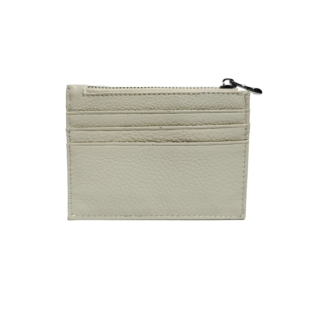 Genuine Leather Card Holder with Zipper Coin Purse – Slim Wallet
