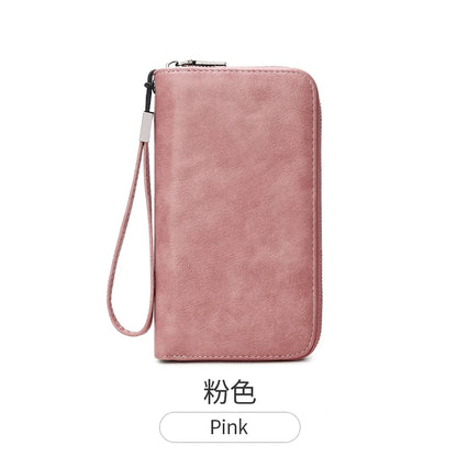 RFID Blocking Women's Animal Print Accordion Wallet Wristlet