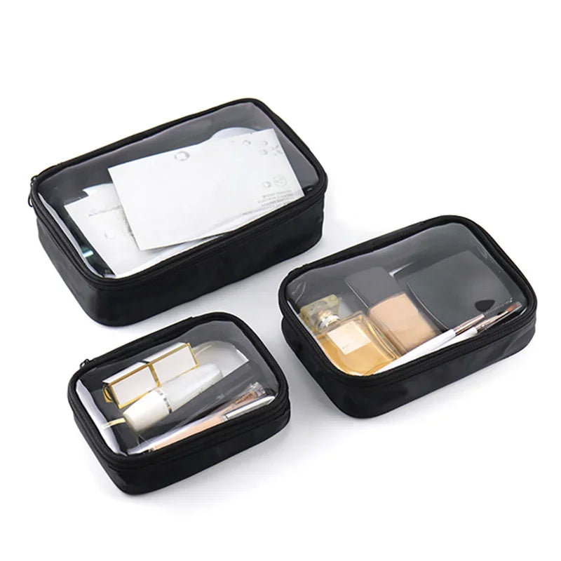 Clear Makeup Bag – Waterproof Travel Cosmetic Pouch for Women & Men