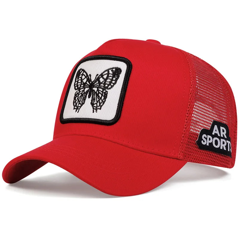 Cute Animal Embroidery Trucker Cap – Mesh Baseball Hat
