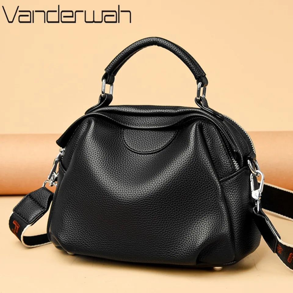 Soft PU Leather Tote Bag – Women's Large Capacity Shoulder Handbag
