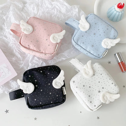 Angel Wing Star Makeup Bag – Cute Girls Cosmetic Pouch