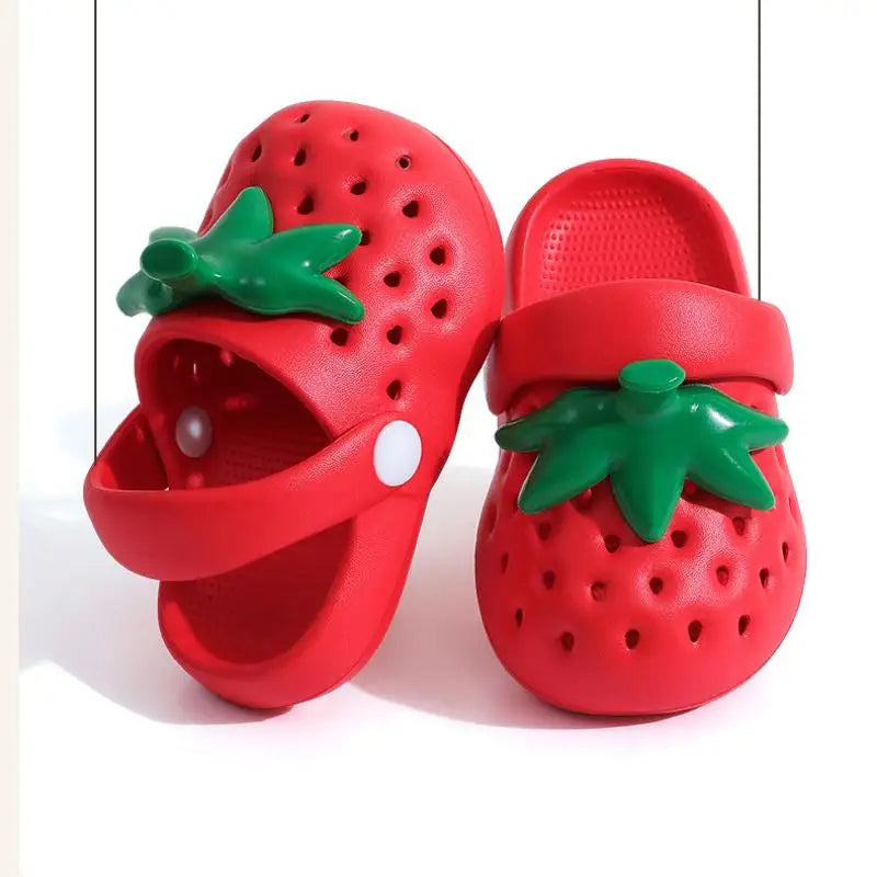 Strawberry EVA Slippers – Cute Non-Slip Beach Sandals