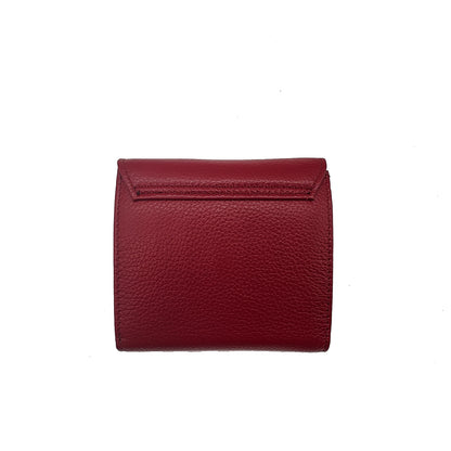 Women's Genuine Leather Short Wallet – Flap Closure with Card Holders