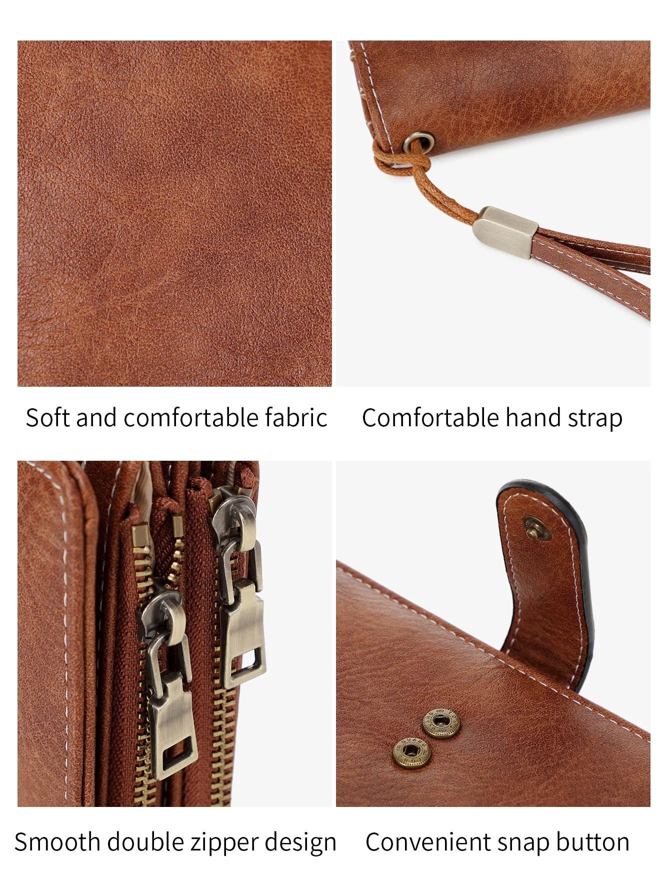 Women's RFID Blocking Trifold Long Wallet – Multifunction Card Holder