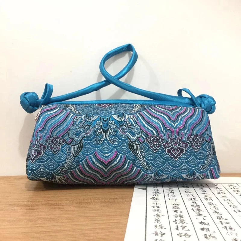 Chinese Silk Embroidery Handbag – Women's Floral Brocade Tote Bag