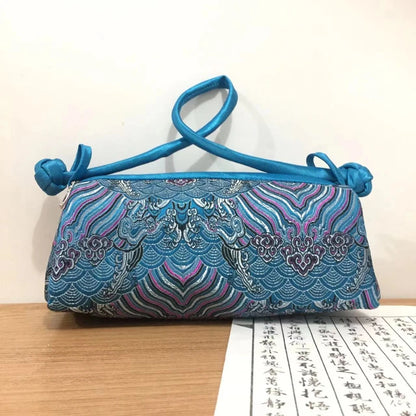Chinese Silk Embroidery Handbag – Women's Floral Brocade Tote Bag