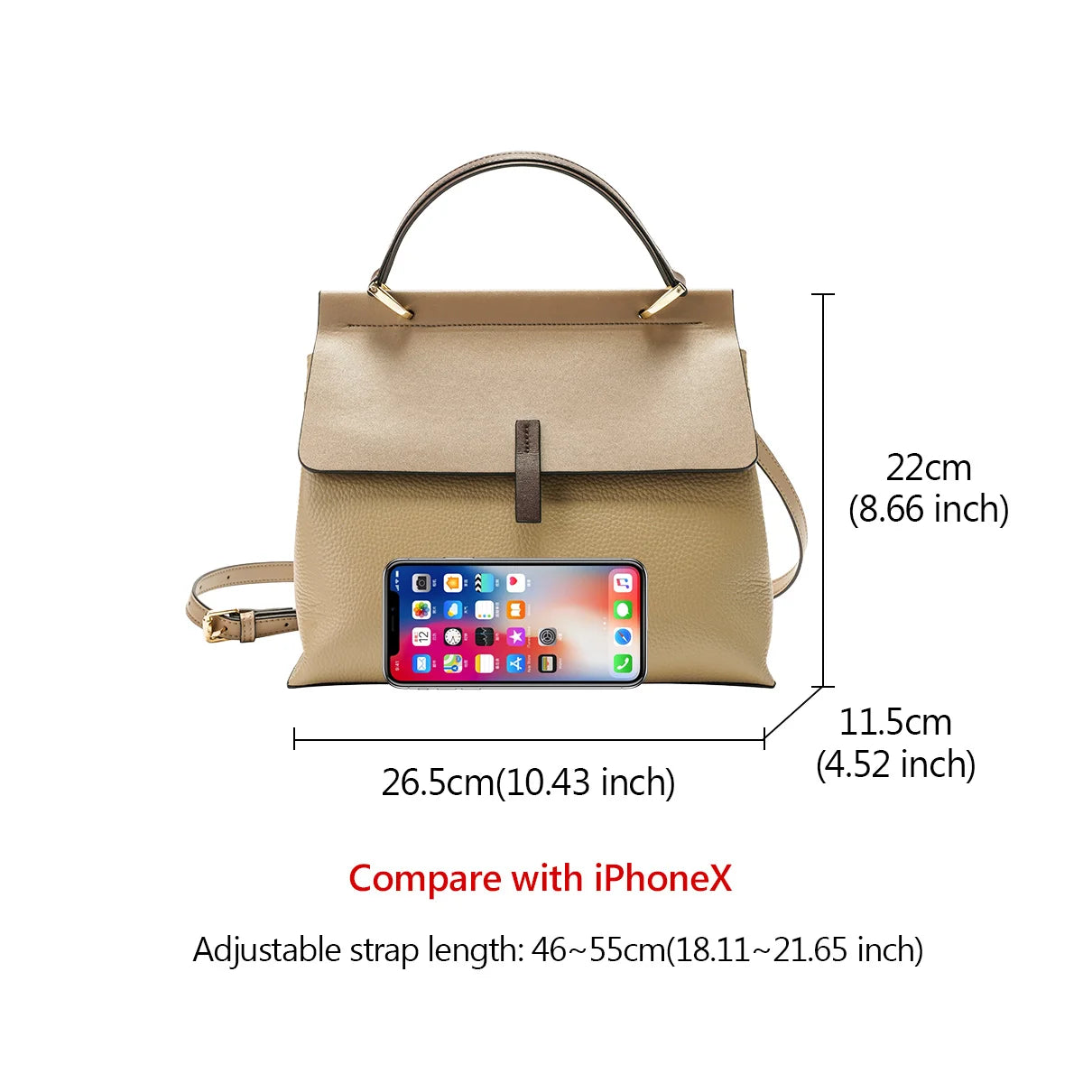 Spring Summer Lady S Bag Cow Leather Retro Female Shoulder Large Capacity Flap Purse Luxury Office