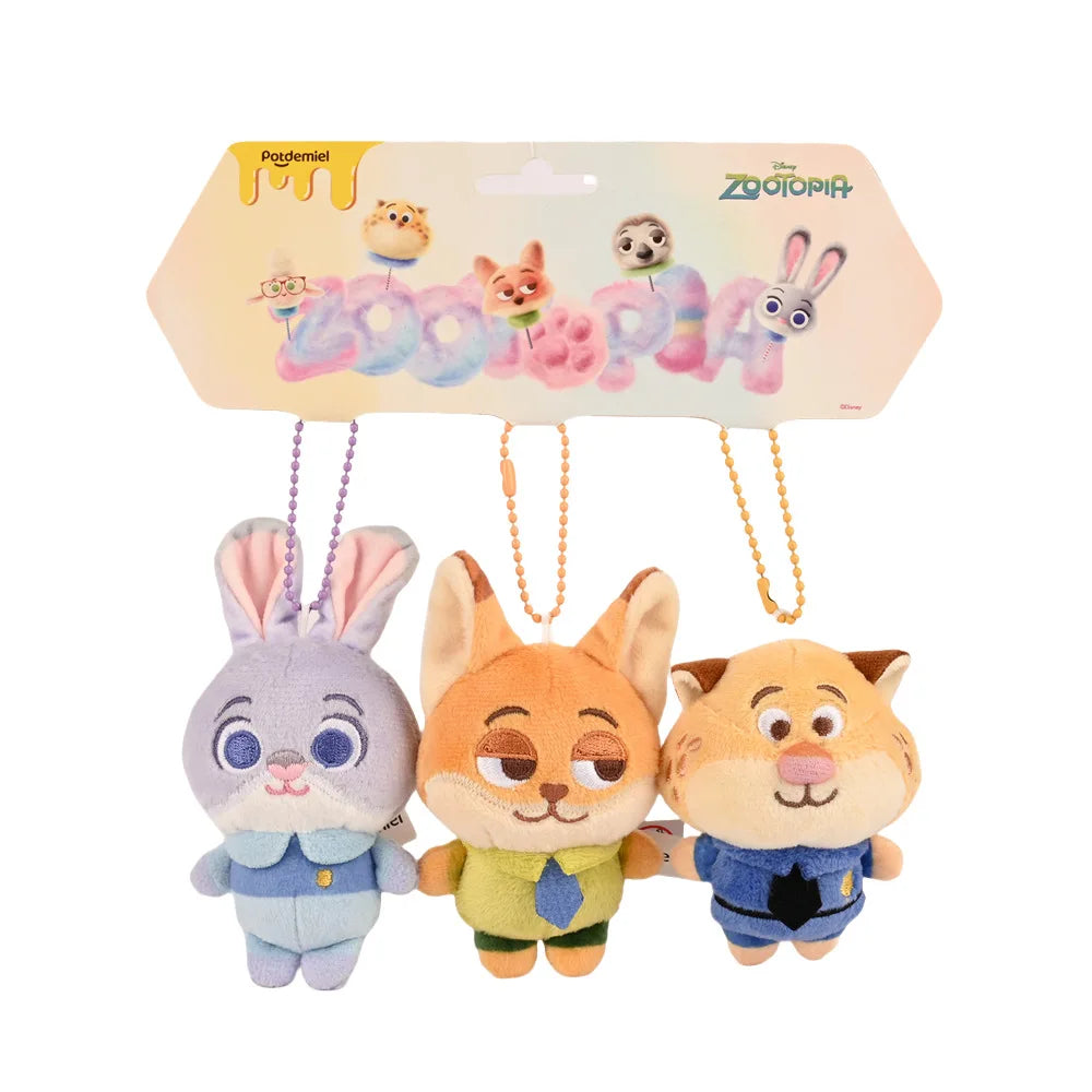 Zootopia Plush Keychain Doll – Cute Bag Charm Pendant