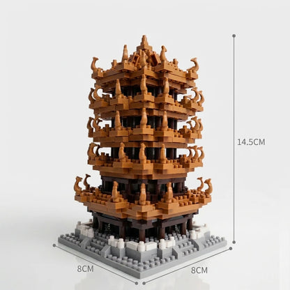 Yellow Crane Tower Micro Building Blocks – 752 Pcs