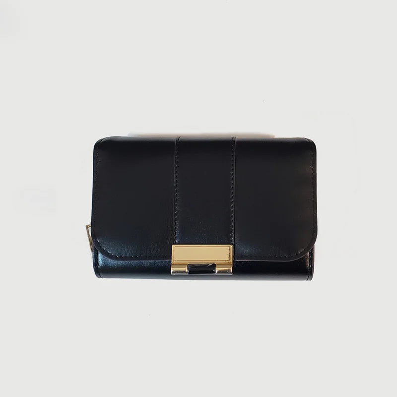 Women's Large Capacity Zipper Wallet – PU Leather with Multiple Card Slots