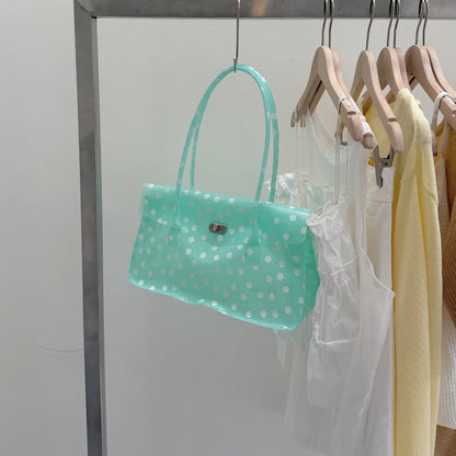 Transparent Pvc Dot Women Handbags Designer Swee Tjelly Bag Lovely Summer Cute Flap Square Bags