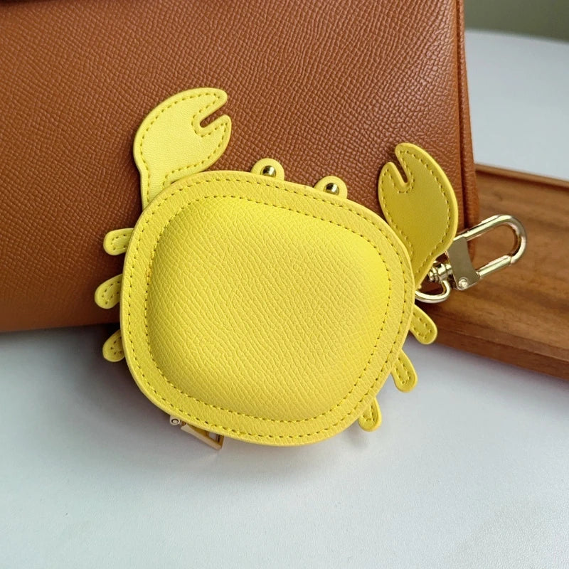 Crab Coin Purse Bag Charm – Mini Zipper Wallet & Earphone Pouch