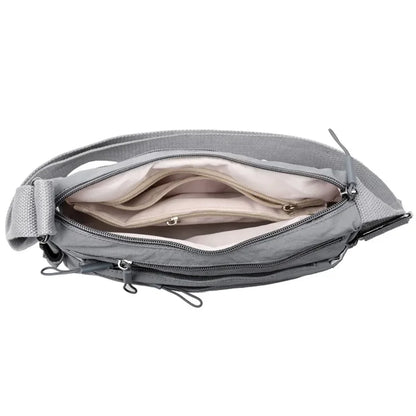 Women's Multi-Pocket Crossbody Shoulder Bag – Lightweight Nylon