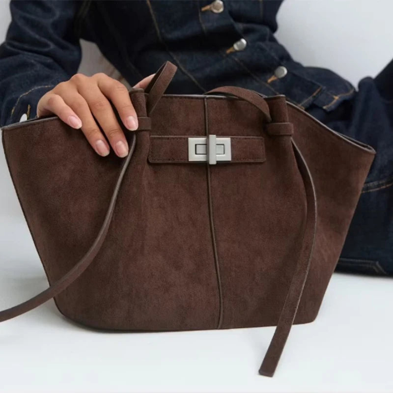 Large Leather Tote Bag for Women – Luxury Wing Shoulder Handbag