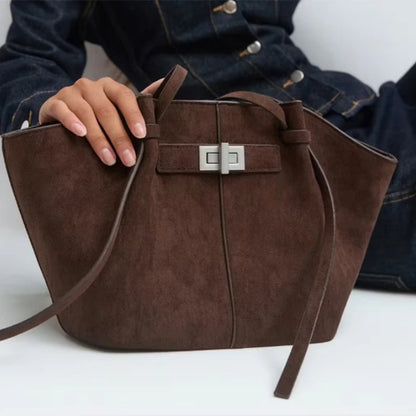Large Leather Tote Bag for Women – Luxury Wing Shoulder Handbag