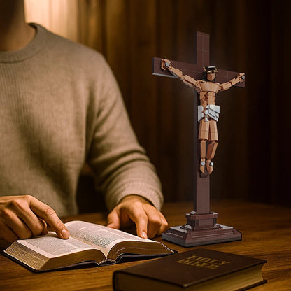 Crucifixion of Jesus Building Blocks Set – 585-Piece Cross MOC Model