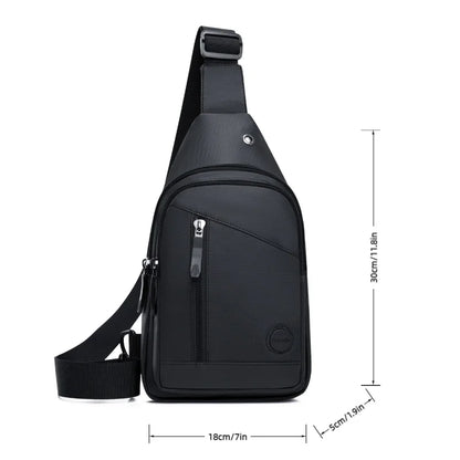 Men's Crossbody Sling Bag for Outdoor, Commuting & Business
