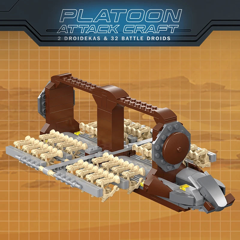 Droid Carrier Building Blocks Set with Battle Droids