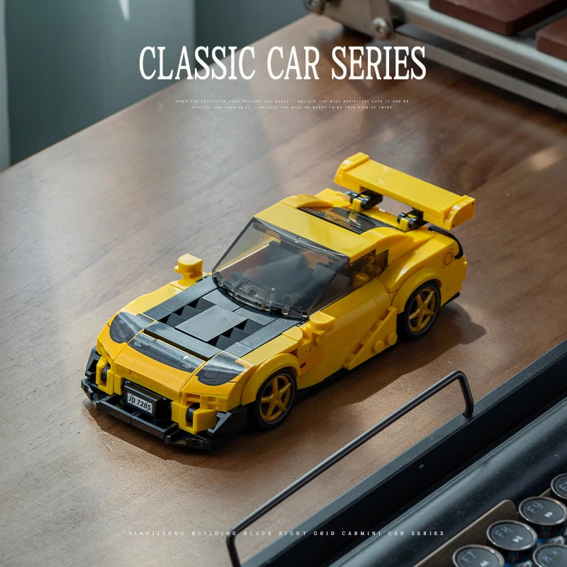Mazda RX-7 JDM Sports Car Building Blocks Model