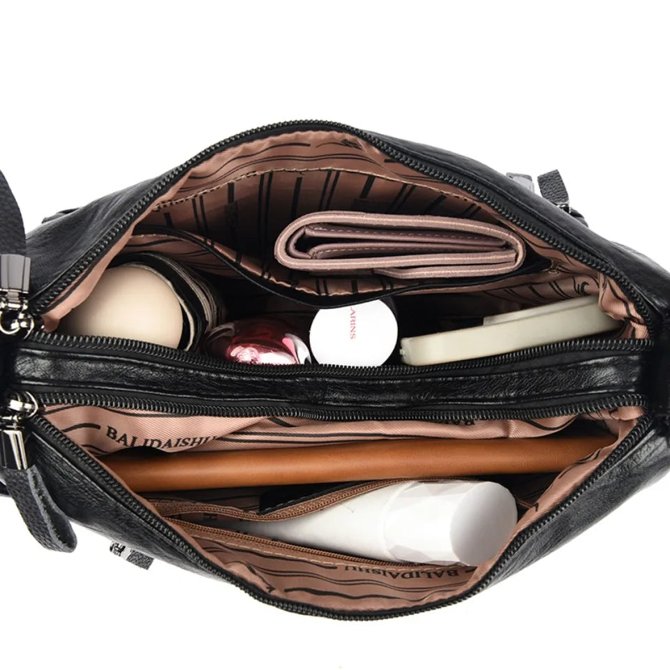 Crossbody Bag for Women – Large Capacity PU Leather Shoulder Bag