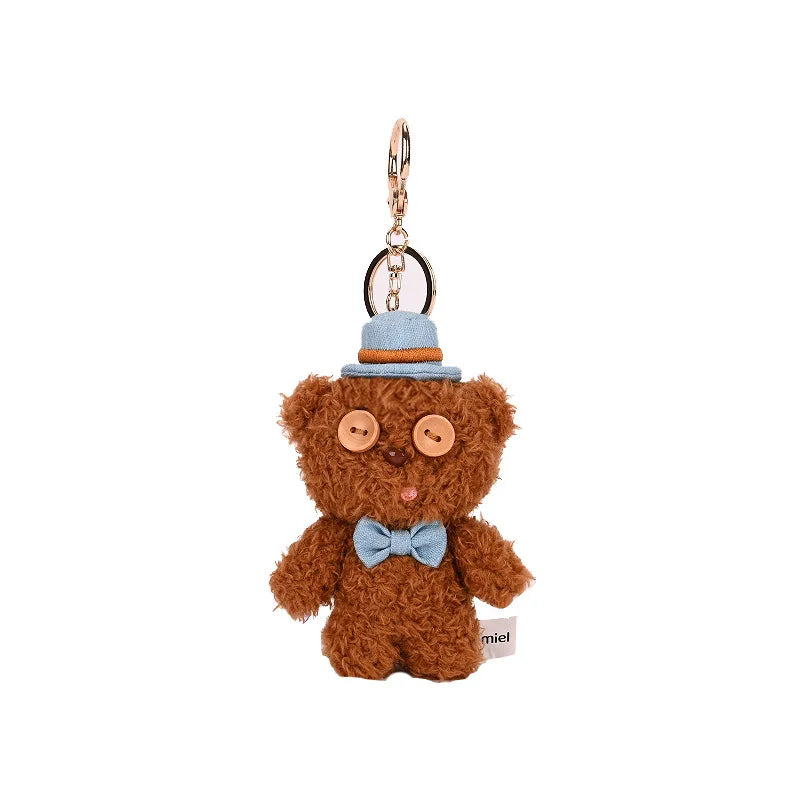 Cute Bear Plush Keychain Stuffed Animal Bag Charm Pendant