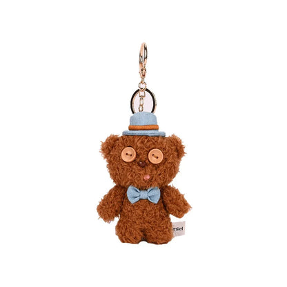 Cute Bear Plush Keychain Stuffed Animal Bag Charm Pendant