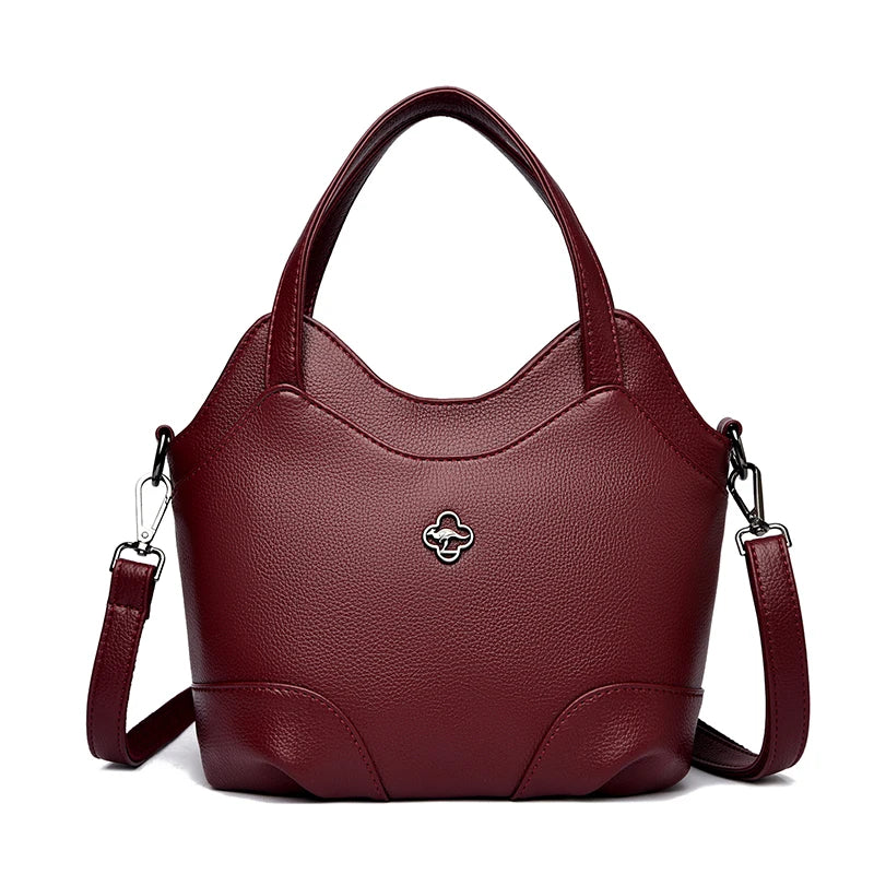 Leather Tote Shoulder Bag for Women – Luxury Handbag